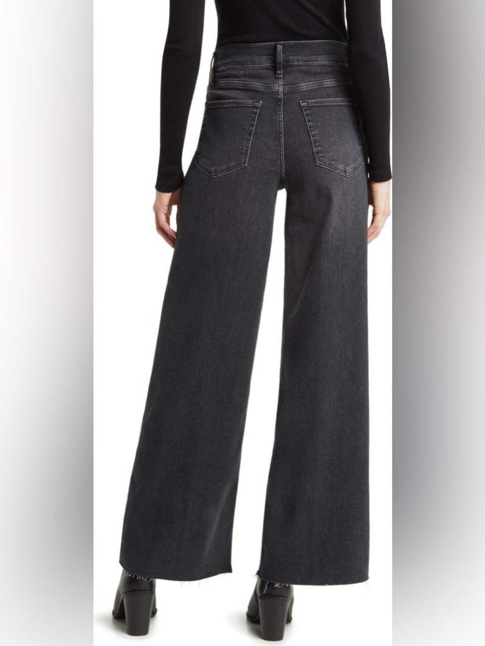 Le Slim Palazzo High Waist Wide Leg Jeans - Picture 3 of 6